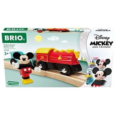 Brio 32265 Mickey Mouse / Disney Mickey and Friends Elektrische trein Inclusief figuur Voor houten treinbaan Speelgoed voor jongens en meisjes vanaf 3 jaar Brio 32265 Mickey Mouse / Disney Mickey and Friends Elektrische trein Inclusief figuur Voor houten treinbaan Speelgoed voor jongens en meisjes vanaf 3 jaar