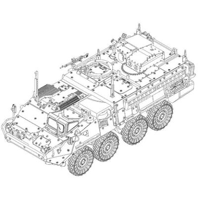Trumpeter Gepantserd model M1134 Stryker Anti- Tank Guided Missile (atgm) 07245 1:72 Trumpeter Gepantserd model M1134 Stryker Anti- Tank Guided Missile (atgm) 07245 1:72