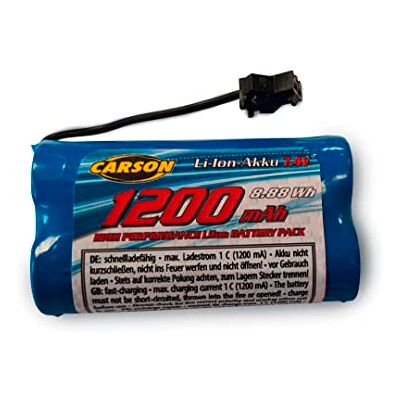 Carson 500608274 7,4 V/1200 mAh LiION Bella Luisa JST RC accu, reservebatterij, batterij voor op afstand bestuurde boten, RC boot, batterij voor RC modellen, RC batterij Carson 500608274 7,4 V/1200 mAh LiION Bella Luisa JST RC accu, reservebatterij, batterij voor op afstand bestuurde boten, RC boot, batterij voor RC modellen, RC batterij