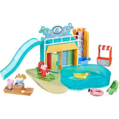 Peppa Pig Peppa Big Peppa Waterpark, set met 2 figuren en 15 accessoires, speelgoed voor kinderen Peppa Pig Peppa Big Peppa Waterpark, set met 2 figuren en 15 accessoires, speelgoed voor kinderen