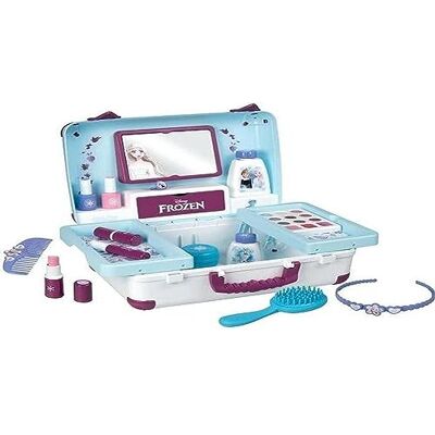 Smoby De ijskoningin – beautykoffer – kapsel + nagelkunst + make-up – 13 accessoires – vanaf 3 jaar – gemaakt in Frankrijk Smoby De ijskoningin – beautykoffer – kapsel + nagelkunst + make-up – 13 accessoires – vanaf 3 jaar – gemaakt in Frankrijk