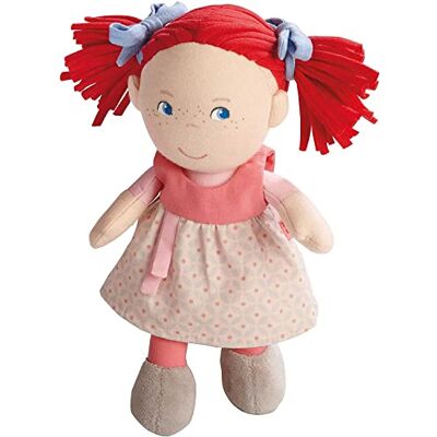 HABA 5737 Mirli pop 20 cm eerste rode varkensstaart babypop voor kinderen vanaf 6 maanden HABA 5737 Mirli pop 20 cm eerste rode varkensstaart babypop voor kinderen vanaf 6 maanden