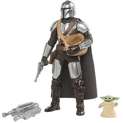 Star Wars The Mandalorian, Mega Pack Mandalorian en Grogu figuur Star Wars The Mandalorian, Mega Pack Mandalorian en Grogu figuur