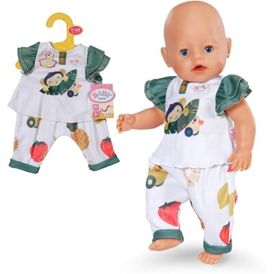 BABY born aap outfit Jungle-stijl shirt met ruches & lounge broek Hoge kwaliteit poppen accessoires Kleding geschikt voor 43 cm poppen BABY born aap outfit Jungle-stijl shirt met ruches & lounge broek Hoge kwaliteit poppen accessoires Kleding geschikt voor 43 cm poppen