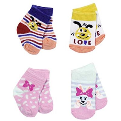 BABY born Set van 2 paar bijpassende sokken van 43 cm voor peuters vanaf 3 jaar gemakkelijk voor kleine handen bevat sokken in twee stijlen BABY born Set van 2 paar bijpassende sokken van 43 cm voor peuters vanaf 3 jaar gemakkelijk voor kleine handen bevat sokken in twee stijlen