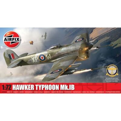 Airfix A02041B Hawker Typhoon Mk.IB modelbouwset van kunststof voor militaire vliegtuigen Airfix A02041B Hawker Typhoon Mk.IB modelbouwset van kunststof voor militaire vliegtuigen