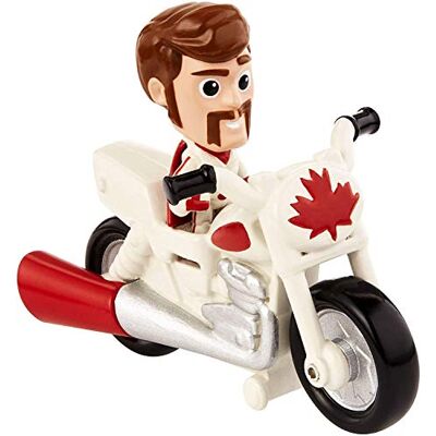 Mattel Pixar Disney Pixar Toy Story 4, Duke Caboom minifiguur en zijn motorfiets, miniatuurspeelgoed voor kinderen, GCY50 Mattel Pixar Disney Pixar Toy Story 4, Duke Caboom minifiguur en zijn motorfiets, miniatuurspeelgoed voor kinderen, GCY50