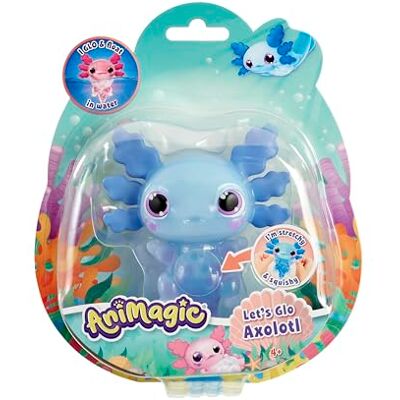 Animagic Let's Glo Axolotl Elektronisch & Lichtgevend Huisdier Blauw Voor kinderen vanaf 4 jaar Sensorisch spel & Touch-ervaring Rekbaar Lichaam Drijft en schijnt in het water Animagic Let's Glo Axolotl Elektronisch & Lichtgevend Huisdier Blauw Voor kinderen vanaf 4 jaar Sensorisch spel & Touch-ervaring Rekbaar Lichaam Drijft en schijnt in het water