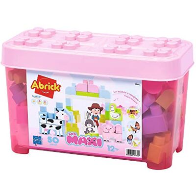 Ecoiffier Toys 7880 Boerderijdieren vat, 50 stuks, de maxi, bouwspel voor kinderen, vanaf 12 maanden, speelgoed gemaakt in Frankrijk Ecoiffier Toys 7880 Boerderijdieren vat, 50 stuks, de maxi, bouwspel voor kinderen, vanaf 12 maanden, speelgoed gemaakt in Frankrijk