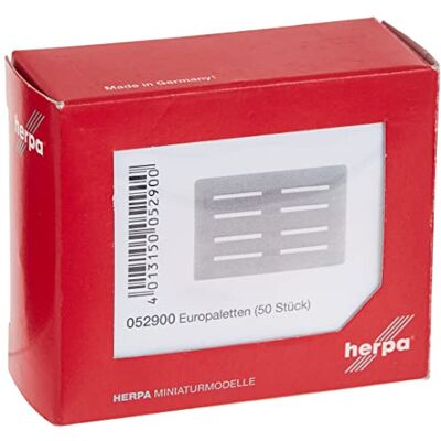 Herpa 052900 Accessoires europallets 50, 052900 Herpa 052900 Accessoires europallets 50, 052900