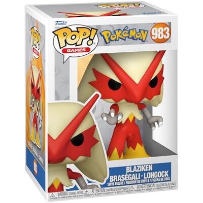 Funko Pop! Games: Pokemon Blaziken Brasegali Vinyl figuur om te verzamelen Cadeau-idee Officiële producten Speelgoed voor kinderen en volwassenen Video Games Fans Funko Pop! Games: Pokemon Blaziken Brasegali Vinyl figuur om te verzamelen Cadeau-idee Officiële producten Speelgoed voor kinderen en volwassenen Video Games Fans