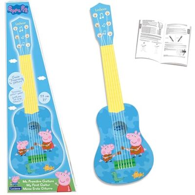 Lexibook , Peppa Pig, mijn eerste akoestische gitaar, 6 nylon snaren, 53 cm, inclusief leergids (mogelijk niet beschikbaar in het Nederlands), blauw/geel, K200PP Lexibook , Peppa Pig, mijn eerste akoestische gitaar, 6 nylon snaren, 53 cm, inclusief leergids (mogelijk niet beschikbaar in het Nederlands), blauw/geel, K200PP