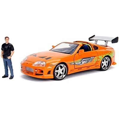 Jada Toys Fast and The Furious Miniatuurverzamelwagen, JA30738, oranje Jada Toys Fast and The Furious Miniatuurverzamelwagen, JA30738, oranje