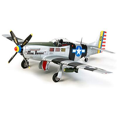 Tamiya -P-51D/K Mustang Militair Massagevliegtuigmodel, 60323, meerkleurig, groot Tamiya -P-51D/K Mustang Militair Massagevliegtuigmodel, 60323, meerkleurig, groot