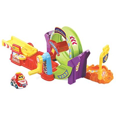 VTech Toet Toet Cars Race & Stunt Looping Inclusief Sven StuntaCar Educatief babyspeelgoed Robuust en duurzaam ontwerp Leeftijd: 1-5 jaar VTech Toet Toet Cars Race & Stunt Looping Inclusief Sven StuntaCar Educatief babyspeelgoed Robuust en duurzaam ontwerp Leeftijd: 1-5 jaar