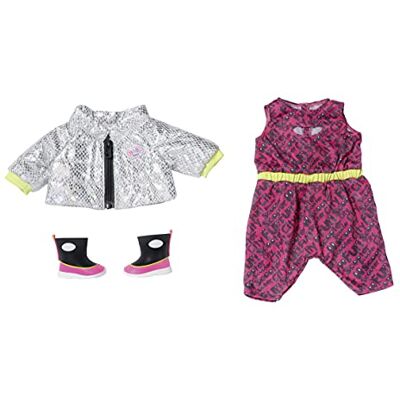 BABY born City Deluxe scooteroutfit 43 cm – voor kleine handen, creatief spel, ontwikkelt empathie en sociale vaardigheden, 3 jaar + – bevat 1 overall, 1 jas en laarzen, effen, 830215 BABY born City Deluxe scooteroutfit 43 cm – voor kleine handen, creatief spel, ontwikkelt empathie en sociale vaardigheden, 3 jaar + – bevat 1 overall, 1 jas en laarzen, effen, 830215