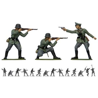 Airfix Modelbouwfigurenset A02702V Duitse infanterie uit de Tweede Wereldoorlog Kunststof modelbouwset voor volwassenen en kinderen vanaf 8 jaar, set Airfix Modelbouwfigurenset A02702V Duitse infanterie uit de Tweede Wereldoorlog Kunststof modelbouwset voor volwassenen en kinderen vanaf 8 jaar, set