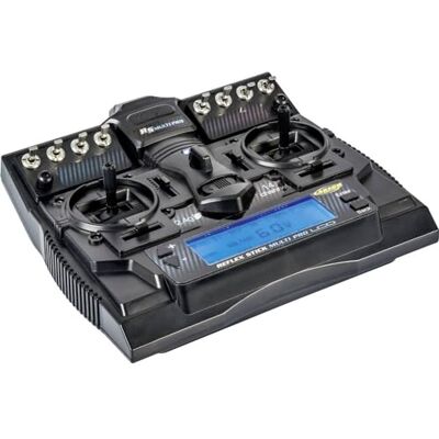 Carson 500501004 FS reflex stick multi PRO LCD 2.4 GHz – 14-kanaals afstandsbediening, afstandsbediening met ontvanger voor modelbouw-voertuigen zoals RC-auto's en boten Carson 500501004 FS reflex stick multi PRO LCD 2.4 GHz – 14-kanaals afstandsbediening, afstandsbediening met ontvanger voor modelbouw-voertuigen zoals RC-auto's en boten