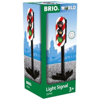 Brio World 33743 driekleurige lichten accessoires voor houten route en snelweg lichtfunctie gemengd speelgoed vanaf 3 jaar Brio World 33743 driekleurige lichten accessoires voor houten route en snelweg lichtfunctie gemengd speelgoed vanaf 3 jaar