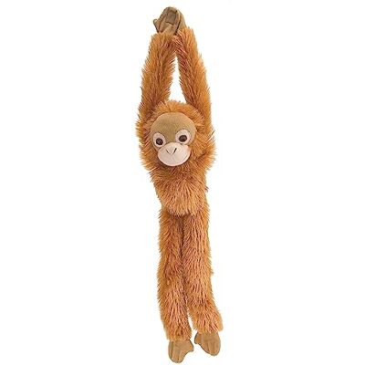 WILD REPUBLIC 14469 15254 Hanging Monkey Orange Utan pluche aap 51 cm WILD REPUBLIC 14469 15254 Hanging Monkey Orange Utan pluche aap 51 cm