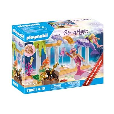 Playmobil Promopakket Zeemeerminnen Schat met dolfijnen Speelgoed vanaf 4 jaar Cadeau voor Kinderen Stimuleert de creativiteit Fairy onderwateravontuur met figuren 71861 Playmobil Promopakket Zeemeerminnen Schat met dolfijnen Speelgoed vanaf 4 jaar Cadeau voor Kinderen Stimuleert de creativiteit Fairy onderwateravontuur met figuren 71861