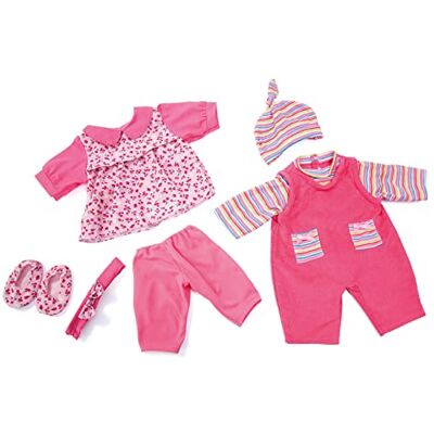 Bayer Design 84619AA Poppenkleding 40-46 cm, poppenaccessoires, jurk, pantarobe, broek, overall, muts, hoofdband, schoenen Bayer Design 84619AA Poppenkleding 40-46 cm, poppenaccessoires, jurk, pantarobe, broek, overall, muts, hoofdband, schoenen