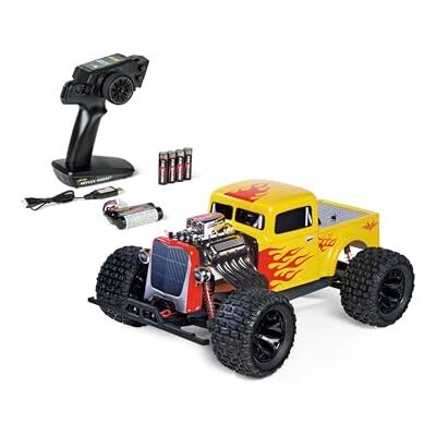 Carson 500404313 1:10 Rodstar 2,4 GHz 100% RTR op afstand bestuurbare auto, terreinwagen, met batterijen en afstandsbediening, bedrukte carrosserie Carson 500404313 1:10 Rodstar 2,4 GHz 100% RTR op afstand bestuurbare auto, terreinwagen, met batterijen en afstandsbediening, bedrukte carrosserie