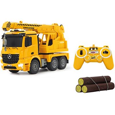 Jamara 404950 Mobiele kraan Mercedes Arocs 2,4 GHz Schaal 1/20 Geel Jamara 404950 Mobiele kraan Mercedes Arocs 2,4 GHz Schaal 1/20 Geel