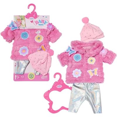 BABY born Set met roze mantel 833834 roze knuffeljas met bijpassende legging en muts voor 43 cm poppen pop niet inbegrepen geschikt voor kinderen vanaf 3 jaar BABY born Set met roze mantel 833834 roze knuffeljas met bijpassende legging en muts voor 43 cm poppen pop niet inbegrepen geschikt voor kinderen vanaf 3 jaar