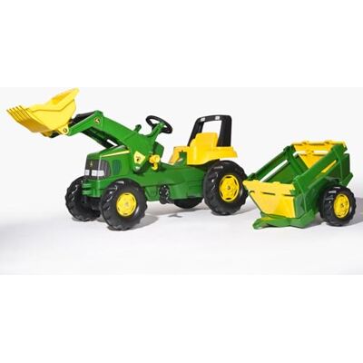 ROLLY TOYS Tractor met pedalen RollyJunior John Deere + aanhanger ROLLY TOYS Tractor met pedalen RollyJunior John Deere + aanhanger