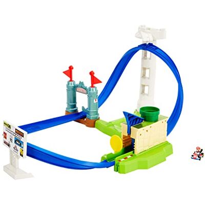 Hot Wheels Mario Kart Launcher-circuitset, voertuig met karakter, set geïnspireerd op videospel, om te verzamelen, speelgoed voor kinderen, vanaf 3 jaar, HGK59 Hot Wheels Mario Kart Launcher-circuitset, voertuig met karakter, set geïnspireerd op videospel, om te verzamelen, speelgoed voor kinderen, vanaf 3 jaar, HGK59