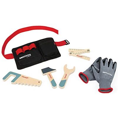 Janod Knutselriem met houten gereedschap en handschoenen – knutselspeelgoed – leren fijne motoriek en fantasie – FSC-gecertificeerd – vanaf 3 jaar, J06475 Janod Knutselriem met houten gereedschap en handschoenen – knutselspeelgoed – leren fijne motoriek en fantasie – FSC-gecertificeerd – vanaf 3 jaar, J06475