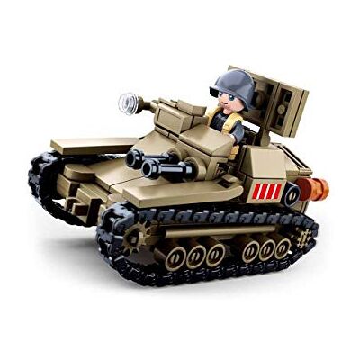 Sluban Italy Army Carro Veloce 33 Tankette M38-B0709 Sluban Italy Army Carro Veloce 33 Tankette M38-B0709