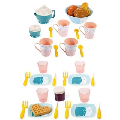 Ecoiffier Jouets 2759 – ontbijtset met elegante dinette (35 stuks) – imitatiespel voor kinderen – vanaf 18 maanden – oorsprong Frankrijk gegarandeerd, meerkleurig Ecoiffier Jouets 2759 – ontbijtset met elegante dinette (35 stuks) – imitatiespel voor kinderen – vanaf 18 maanden – oorsprong Frankrijk gegarandeerd, meerkleurig