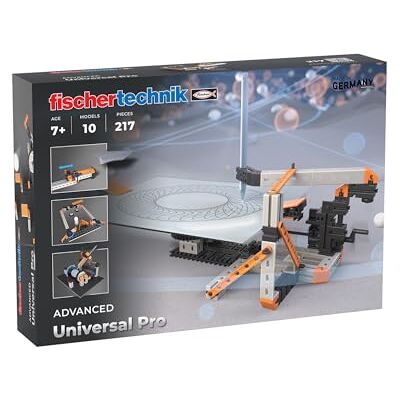 fischertechnik Universal Pro 571903 – bouwspel – technisch speelgoed – 10 modellen vanaf 7 jaar – oranje fischertechnik Universal Pro 571903 – bouwspel – technisch speelgoed – 10 modellen vanaf 7 jaar – oranje