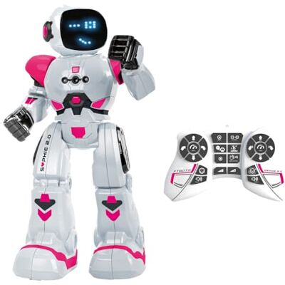 Xtrem Bots Sophie robot voor kinderen robot afstandsbediening en programmeerbaar tot 50 acties speelgoed voor kinderen van 5 jaar jongens speelgoed meisjes 5 jaar en ouder Xtrem Bots Sophie robot voor kinderen robot afstandsbediening en programmeerbaar tot 50 acties speelgoed voor kinderen van 5 jaar jongens speelgoed meisjes 5 jaar en ouder