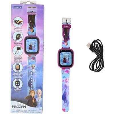 Lexibook , Frozen-horloge, selfie-camera, HD-touchscreen, 720p-camera, MP3-speler, geïntegreerde luidspreker, dictafoon, stappenteller, 5 spellen, blauw/paars, DMW070FZ Lexibook , Frozen-horloge, selfie-camera, HD-touchscreen, 720p-camera, MP3-speler, geïntegreerde luidspreker, dictafoon, stappenteller, 5 spellen, blauw/paars, DMW070FZ