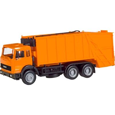 Herpa Mercedes Iveco Turbo vuilniswagen model "gemeentelijke" miniatuur schaal 1:87, verzamelstuk, gemaakt in Duitsland, kunststof Herpa Mercedes Iveco Turbo vuilniswagen model "gemeentelijke" miniatuur schaal 1:87, verzamelstuk, gemaakt in Duitsland, kunststof