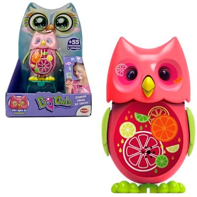 Bizak Digiowl 62008285-5 Interactieve mini-hoot die zingt, reageert op stem, 6 modellen beschikbaar, kinderspeelgoed, vanaf 3 jaar, meerkleurig Bizak Digiowl 62008285-5 Interactieve mini-hoot die zingt, reageert op stem, 6 modellen beschikbaar, kinderspeelgoed, vanaf 3 jaar, meerkleurig
