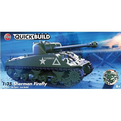 Airfix QUICKBUILD J6042 Sherman Firefly tankbouwset voor kinderen vanaf 6 jaar, bouwspeelgoed voor jongens en meisjes, zonder lijm, cadeau-idee voor Kerstmis Airfix QUICKBUILD J6042 Sherman Firefly tankbouwset voor kinderen vanaf 6 jaar, bouwspeelgoed voor jongens en meisjes, zonder lijm, cadeau-idee voor Kerstmis