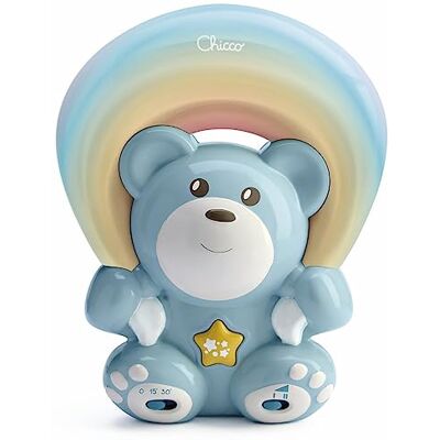 Chicco Regenboogprojector, nachtlampje voor baby's, beer met ontspannende muziek en lichtprojectie met verstelbare breedte en richting, speelgoed voor baby's van 0 maanden Chicco Regenboogprojector, nachtlampje voor baby's, beer met ontspannende muziek en lichtprojectie met verstelbare breedte en richting, speelgoed voor baby's van 0 maanden