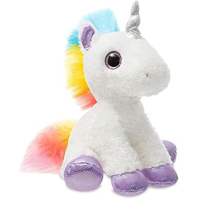 Aurora World Sparkle Tales Dragons , 60857, Dazzle The eenhoorn, 30 cm, pluche, meerkleurig, 30 cm Aurora World Sparkle Tales Dragons , 60857, Dazzle The eenhoorn, 30 cm, pluche, meerkleurig, 30 cm