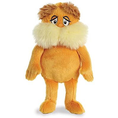 Aurora , 15920, Dr. Suess, Le Lorax 19 cm, oranje pluche dier Aurora , 15920, Dr. Suess, Le Lorax 19 cm, oranje pluche dier