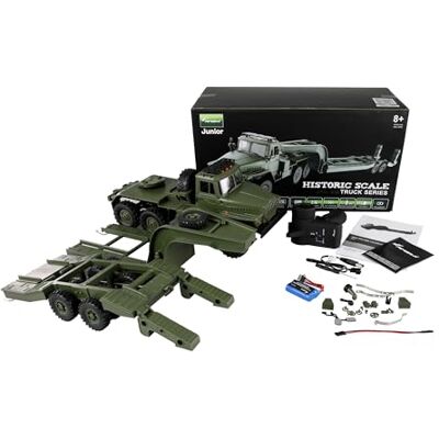 Amewi Ural B36 6WD militaire vrachtwagen met afstandsbediening RC lage vrachtwagen 1:16 RTR, groen Amewi Ural B36 6WD militaire vrachtwagen met afstandsbediening RC lage vrachtwagen 1:16 RTR, groen