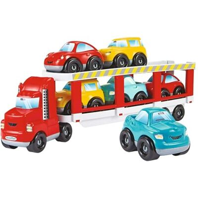 Ecoiffier Speelgoed – 3289 – transporthouder vrachtwagen Abrick + 6 auto's – vanaf 18 maanden – gemaakt in Frankrijk Ecoiffier Speelgoed – 3289 – transporthouder vrachtwagen Abrick + 6 auto's – vanaf 18 maanden – gemaakt in Frankrijk