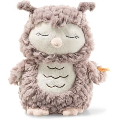 Steiff Pluche dier Ollie de uil, schattige metgezel, jongens, meisjes en baby's vanaf 0 maanden, vrienden, 23 cm, beige, 241833 Steiff Pluche dier Ollie de uil, schattige metgezel, jongens, meisjes en baby's vanaf 0 maanden, vrienden, 23 cm, beige, 241833