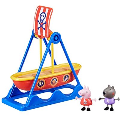 Peppa Pig Peppa piratenschip draaimolen, set met 2 figuren, speelgoed voor kinderen Peppa Pig Peppa piratenschip draaimolen, set met 2 figuren, speelgoed voor kinderen