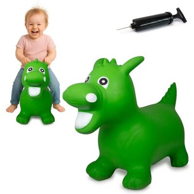Jamara Hopende draak groen met pomp Jamara Hopende draak groen met pomp