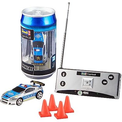 Revell Control Mini RC politieauto, radiografisch bestuurbaar, 23559, wit Revell Control Mini RC politieauto, radiografisch bestuurbaar, 23559, wit