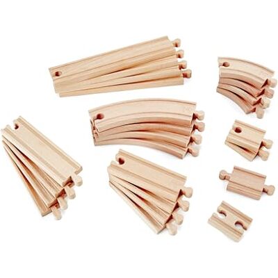 Hape E3707 Treinbaan van hout uitbreidingspakket Hape E3707 Treinbaan van hout uitbreidingspakket